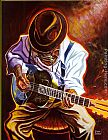 Steven Johnson Strummin' Blues painting